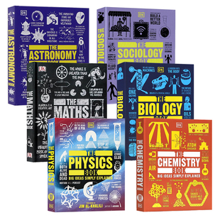 DK人类的思想百科全书科学篇6册英文原版 the Physics Book/Sociology/Astronomy/Biology/Maths/ Chemistry 物理数学化学天文社会