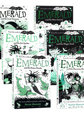 小人鱼埃默拉尔德6册 英文原版 Emerald and the New Arrival 牛津大学出版儿童故事书全彩漫画章节小说Isadora Moon系列同作者