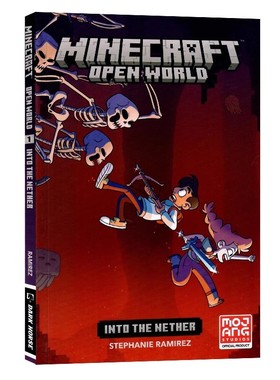 我的世界 开放世界进入下界 英文原版漫画小说 Minecraft Open World Into The Nether 青少年儿童冒险游戏漫画书课外读物8-12岁