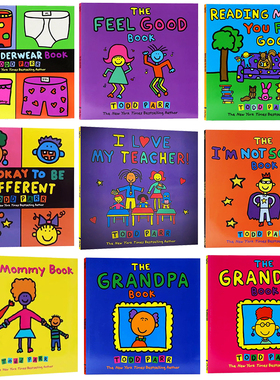 托德帕尔系列英文原版绘本The  Mommy/Grandpa/Feel Good Book Todd Parr 纽约时报作家Todd Parr 情绪管理儿童英语启蒙图画书平装