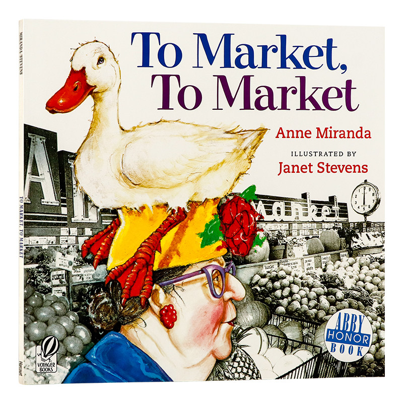 去市场 英文原版绘本 To Market To Market 吴敏兰书单推荐 插画名家经典必藏好书 平装大开儿童英语启蒙图画书 早教趣味故事书
