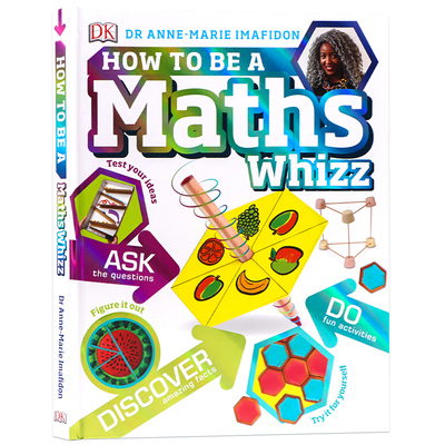DK 如何成为数学高手 How to be a Maths Whizz 英文原版 如何成为一名数学天才 儿童数学学习彩图认知工具书参考书家庭教辅7-12岁