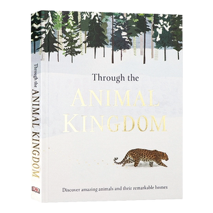 DK出品穿越动物王国英文原版绘本 Through the Animal Kingdom 发现神奇动物和他们的非凡栖息地儿童百科科普读物