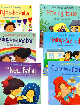 儿童初体验绘本故事书6册 英文原版 Usborne First Experiences Going to the Dentist/The New Baby/Moving House 儿童启蒙图画书
