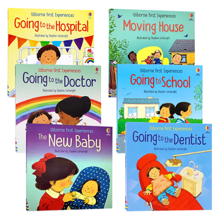 Experiences the 英文原版 First Moving 儿童启蒙图画书 儿童初体验绘本故事书6册 Baby Going Usborne The Dentist House New