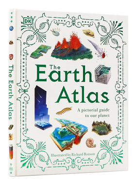 DK出品 地球地图集 英文原版 The Earth Atlas 探索地球奥秘 儿童科普地球地图课外读物 精美手绘插图 激发对自然科学兴趣 9-12岁