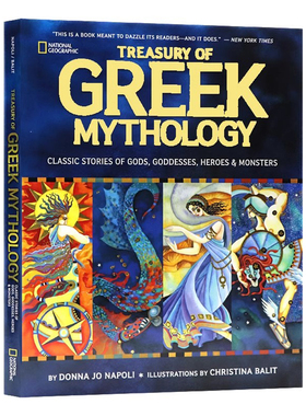 希腊神话全彩插画版 英文原版 National Geographic Treasury of Greek Mythology 精装版 神话故事 美国国家地理系列