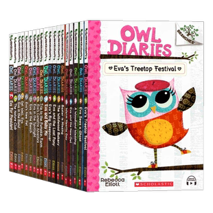 学乐大树系列 猫头鹰日记19册英文原版 Owl Diaries 儿童桥梁章节书 scholastic Branches小学生英语课外读物Rebecca Elliott
