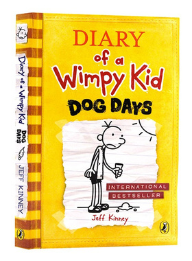 小屁孩日记4英文原版 Diary of a Wimpy Kid 4 Dog Days 哭包日记英文版英语图画故事书儿童文学漫画插图小说Jeff Kinney