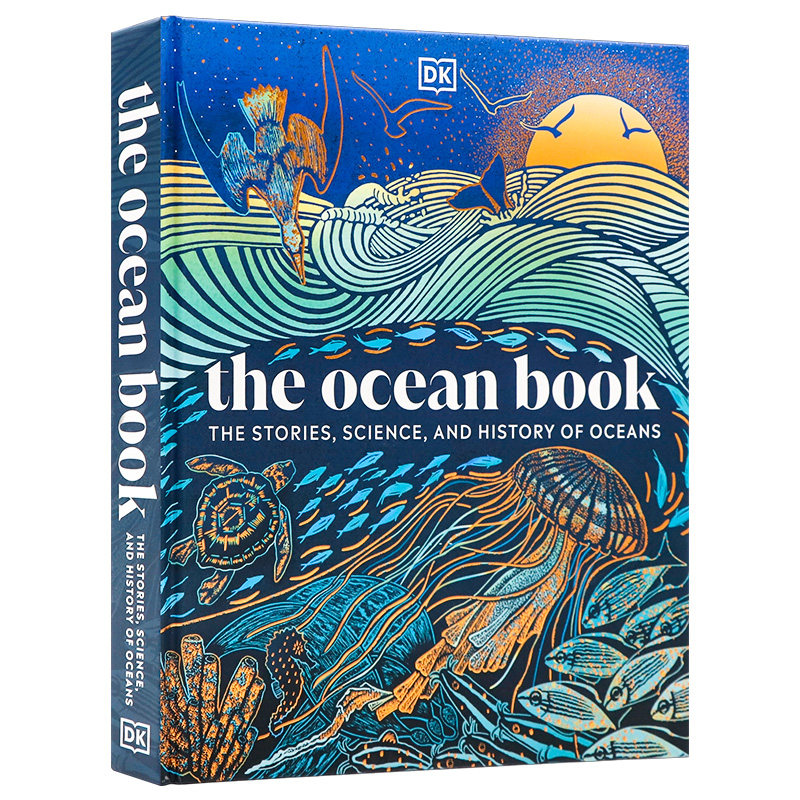 DK精品 海洋的故事科学和历史 英文原版 The Ocean Book Nature Books 知识图解百科全书 精装全彩插图科普读物 探索海洋家园书