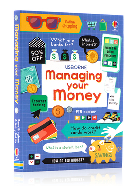 Usborne Managing Your Money 青少年儿童理财指南英文原版教育USBORNE提升技能系列 学会财商百科6~12岁写给孩子的财商启蒙课
