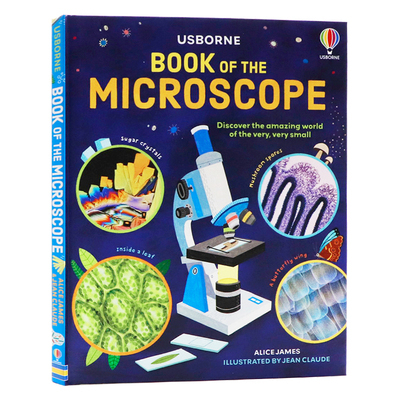 Usborne出品 显微镜之书 Book of the Microscope 英文原版进口图书 微生物科普启蒙 生物科学学习参考书籍 全彩图解
