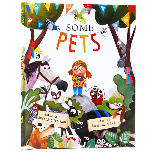 有些宠物 Some Pets 英文原版绘本 凯迪克大奖作者Brendan Wenzel新作They All Saw a Cat 精装大开 动物启蒙 精美插画