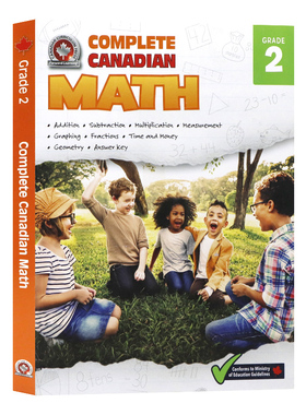 加拿大套装数学系列二年级练习册英文原版 Complete Canadian Math Grade 2 教材教辅学习工具书Canadian Curriculum Press出版