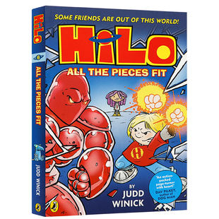Pieces Book 版 儿童全彩漫画桥梁章节小说进口英语书籍平装 Fit the All Hilo HILO系列第6册所有碎片拼凑起来英文原版