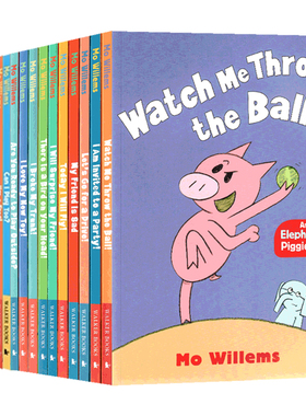 小猪小象16册套装 英文原版绘本 An Elephant and Piggie Book 儿童英语启蒙情商管理 情绪培养好习惯读物 吴敏兰书单 Mo Willems