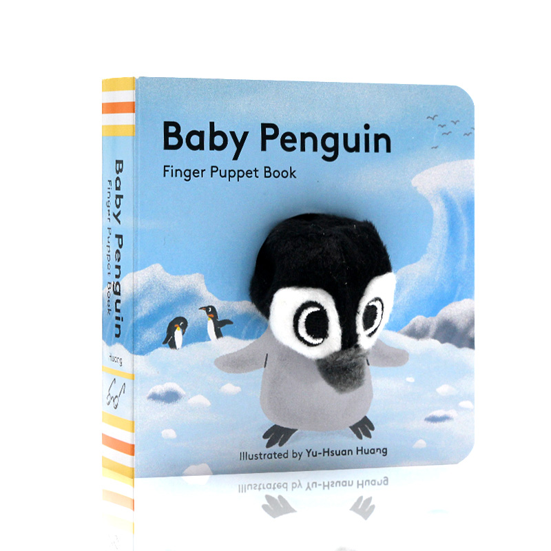 企鹅宝宝小小手指偶书 Baby Penguin Finger Puppet Book 英文原版绘本 小手掌书纸板书 宝宝玩具书 0-1-2-3岁 亲子互动边学边玩