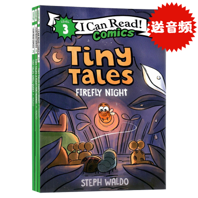 漫画小故事系列3册套装 英文原版 Tiny Tales  Shell Quest  i can read book 3阶分级阅读儿童漫画读物柯林斯出版 平装
