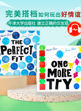 牛津精品认知绘本2册 完整契合/再试一次 英文原版 The Perfect Fit/One More Try 内奥米琼斯 詹姆斯琼斯 儿童英语启蒙阅读绘本