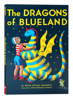 我爸爸的小飞龙同系列3 英文原版 The Dragons of Blueland 纽伯瑞银奖 儿童文学小说 桥梁章节书 中小学英语课外阅读 蓝思值810L