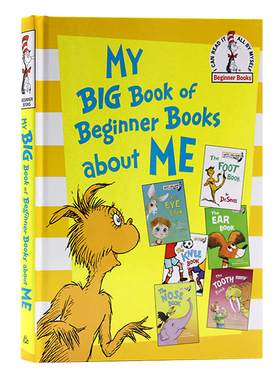 苏斯博士启蒙身体认知 My Big Book of Beginner Books about Me 英文原版绘本 Dr Seuss 6合1集The Foot/Eye/Ear/Nose/Tooth/Knee