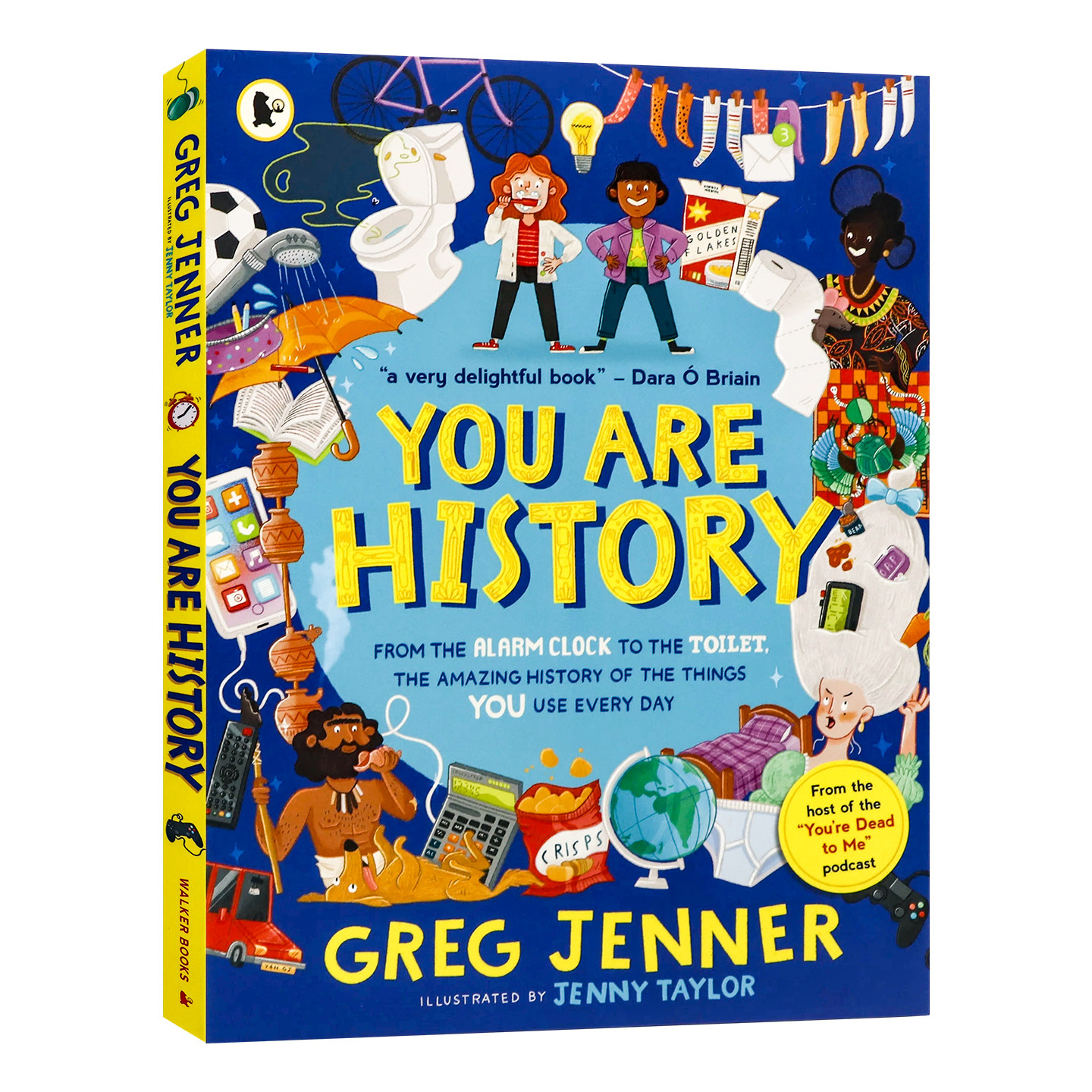 你就是历史英文原版 You Are History  从闹钟到厕所日用品的惊人历史 儿童趣味人文历史科普绘本全彩插画解锁日常万物发展史 平装