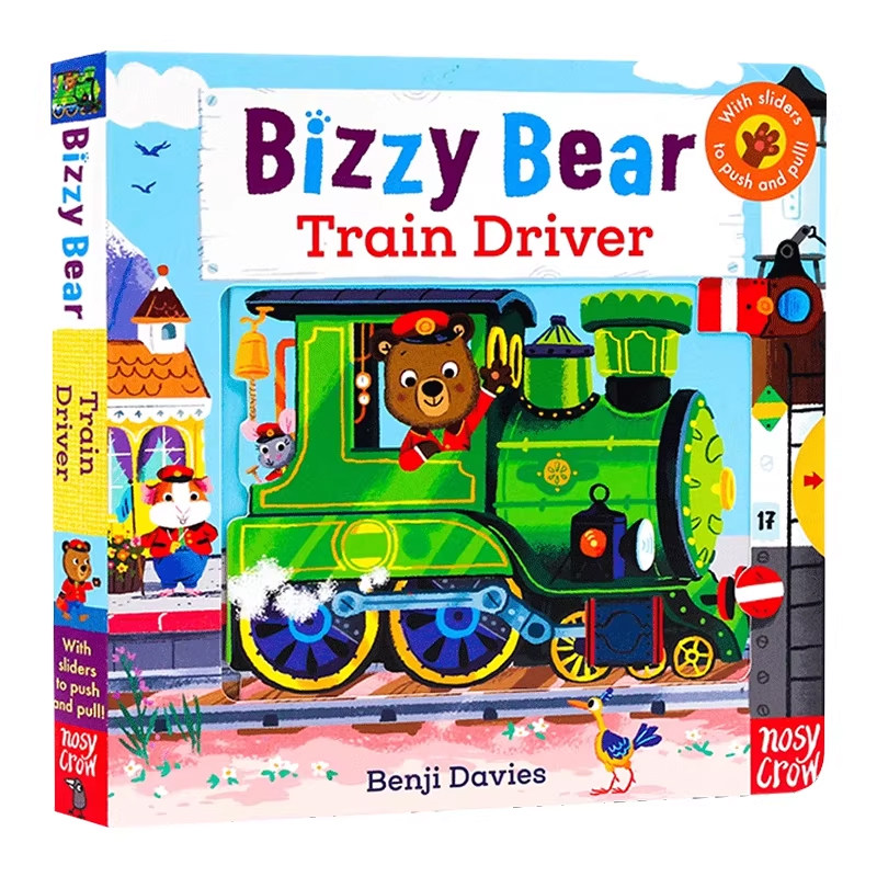 新版 Bizzy Bear Train Driver 小熊很忙系列 忙碌的火车司机 英文原版 低幼儿童机关玩具纸板书操作书 儿童启蒙玩具 亲子互动书,书籍/杂志/报纸,儿童读物原版书,淘宝优惠券,粉丝福利购,淘宝优惠卷
