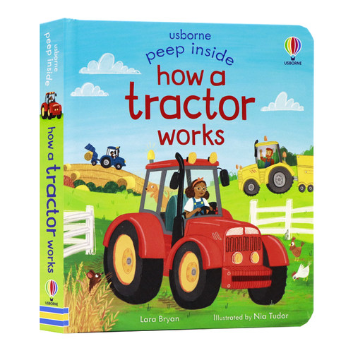 Usborne偷偷看里面系列拖拉机