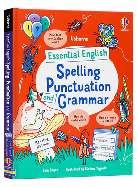 Usborne7岁前你需要知道的英语知识拼写标点符号和语法英文原版Essential English Spelling Punctuation and Grammar儿童英语教辅