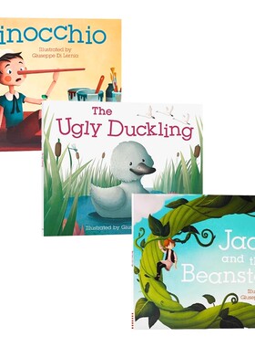 DK木偶奇遇记 丑小鸭 匹诺曹Pinocchio 英文原版绘本 幼儿启蒙认知早教绘本 亲子共读 睡前故事 经典童话图画书进口英语书籍平装版