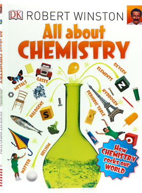 DK 关于化学All About Chemistry进口英文原版儿童化学科普书籍化学知识学习认知元素周期表炼金术有趣的科学有趣的化学这就是元素