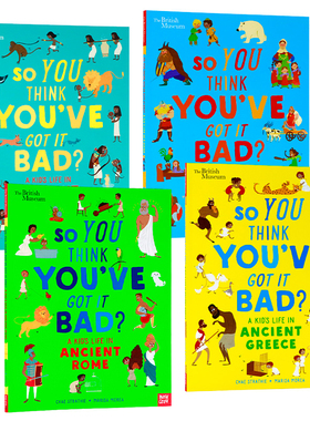 大英博物馆古历史科普系列A Kids Life in Ancient Rome/Greece/Egypt/as a Viking 英文原版 儿童人文百科Chae Strathie 精彩插图