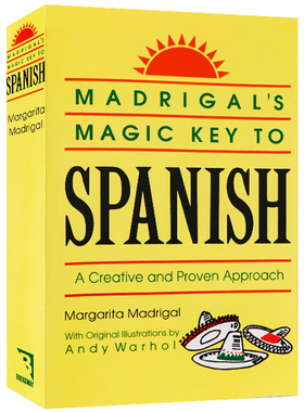 西班牙语学习法宝 英文原版 Madrigal's Magic Key To Spanish 基础西语入门 西英双语学习工具书Philip K. Dick