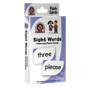 高频词 闪卡英文原版 Flashcards 102 Sight Words 80+常用词加拿大教辅学习工具英语提升练习卡片Canadian Curriculum Press出版