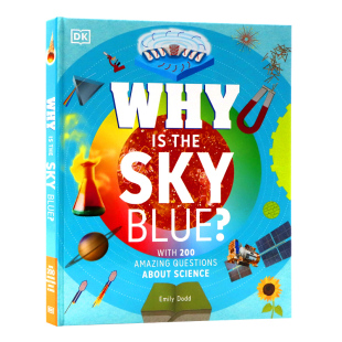 英文原版 Blue the Sky 儿童科学探索科普百科认知中小学生STEM科普入门精装 DK天空为什么是蓝色 大开全彩插图 Why