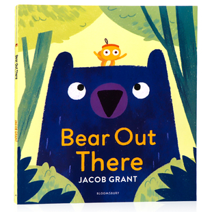 大熊在外 英文原版绘本 Bear Out There 儿童友谊互助图画故事书 亲子早教认知英语启蒙 Jacob Grant 平装大开本 大熊和蜘蛛的友谊