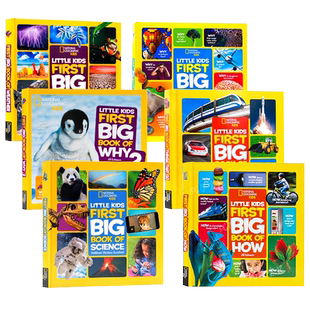 美国国家地理儿童百科6册 英文原版绘本 Little Kids First Big Book of How/Weather/science 精装全彩大开本 儿童知识百科全书