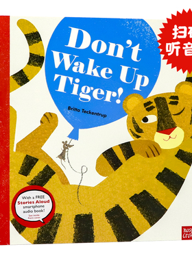 别吵醒老虎布里塔特肯特鲁普著英文原版 Don't Wake Up Tiger by Britta Teckentrup 情绪情商培养儿童启蒙绘图画故事书扫码听音频