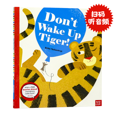 别吵醒老虎布里塔特肯特鲁普著英文原版 Don't Wake Up Tiger by Britta Teckentrup 情绪情商培养儿童启蒙绘图画故事书扫码听音频