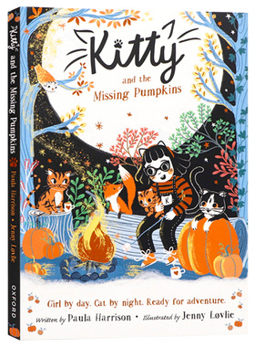 牛津精品阅读 警察猫咪凯蒂章节书 英文原版小说 Kitty 15 Kitty and the Missing Pumpkins 牛津儿童文学全彩插图故事 平装