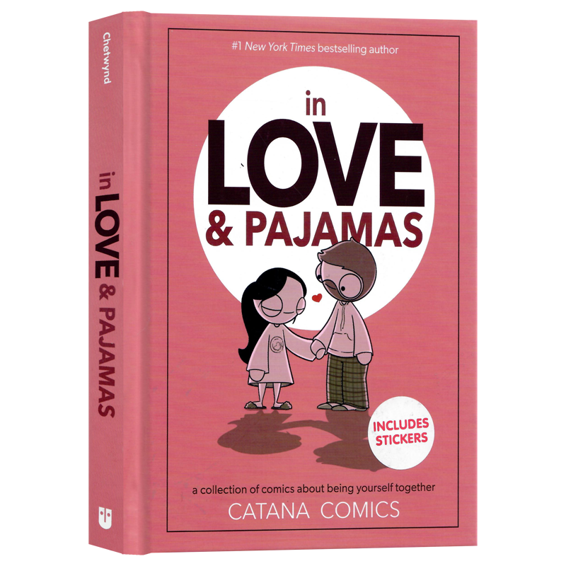 恋爱与睡衣英文原版绘本In Love Pajamas情侣漫画图书儿童精装漫画绘本进口英语书籍Catana Chetwynd著作Andrews出版