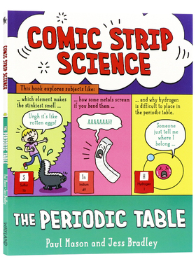 漫画科学元素周期表 英文原版科普绘本 Comic Strip Science The Periodic Table 英文趣味科普插画绘本英语拓展阅读进口书