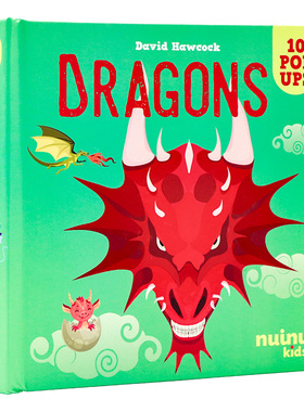 惊人的立体书 龙 英文原版立体书 Amazing pop-ups Dragons 科普百科精装3D立体翻翻书 亲子互动精装立体书 David Hawcock