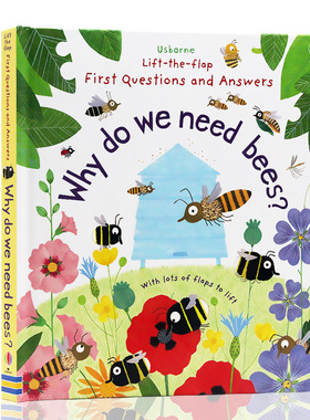 Usborne问与答翻翻书 什么需要蜜蜂 Lift-the-flap first questions and answers Why Do We Need Bees 英文原版绘本 儿童科普读物