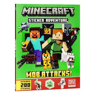 我的世界贴纸冒险书2英文原版