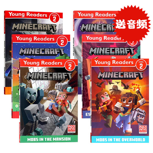 我的世界分级读物2级7册英文原版