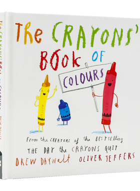奥利弗・杰弗斯 蜡笔的颜色之书 英文原版绘本 The Crayons' Book of Colours 亲子颜色学习故事书 儿童色彩认知启蒙图画纸板书