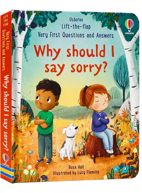 问与答系列立体翻翻书为什么要道歉Lift-The-Flap Very  Why should I say sorry?  英文原版绘本幼儿童科普百科英语读物纸板书