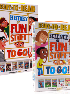 有趣的历史科学6册盒装英文原版绘本 Ready to Read level 3 History /Science of Fun Stuff to Go 历史启蒙准备分级阅读常识科普