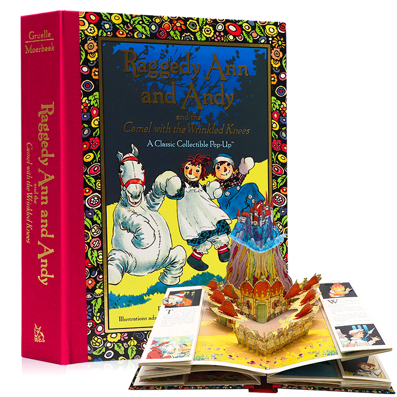 布娃娃安与安迪Pop Up立体书Raggedy Ann and Andy and the Camel with the Wrinkled Knees英文原版绘本亲子互动玩具书睡前故事